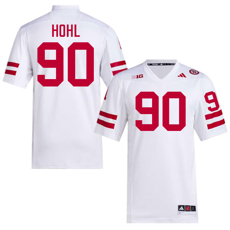 John Hohl Nebraska Jersey,Nebraska Cornhuskers Football Uniforms,Jersey-White